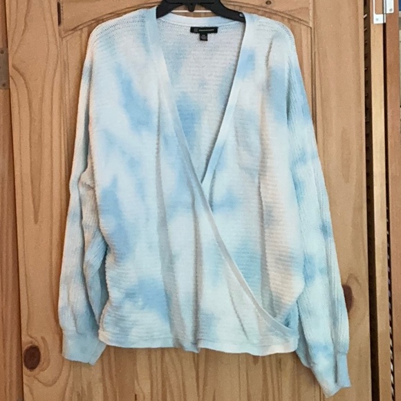 INC International Concepts Sweaters - Sky Blue V-Neck Sweater Size XXL